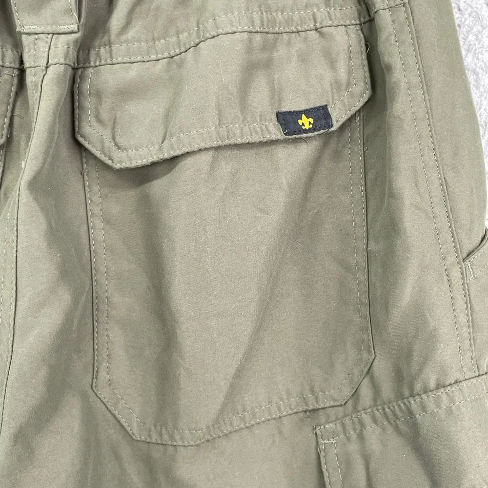 Boy Scouts of America Cargo Shorts Mens XS Green Uniform Switchbacks Relaxed Fit